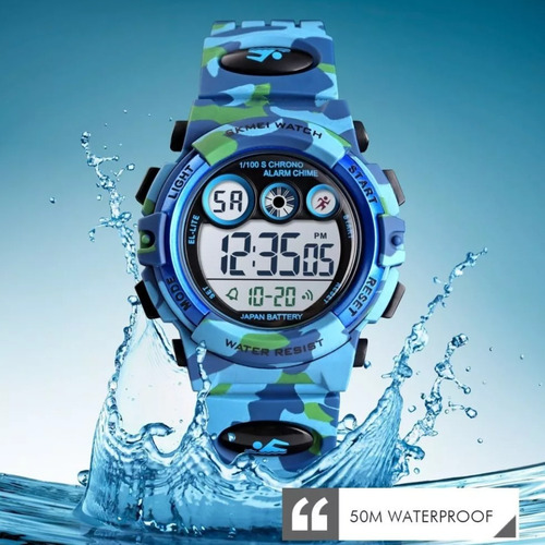 Reloj Deportivo Skmei 1547 Niños Sumergible Digital 3colores