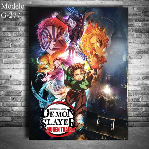 Cuadro Demon Slayer  60 X 45 Cm Anime Decora Sala