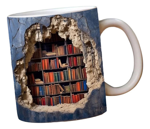 Taza De Café De Biblioteca, Taza De Porcelana, Estilo A