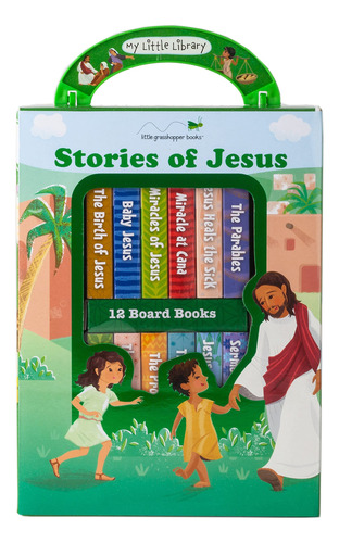 Book : My Little Library Stories Of Jesus (12 Board Books) 