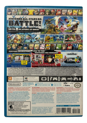Super Smash Bros Para Nintendo Wii U Físico (Usado)