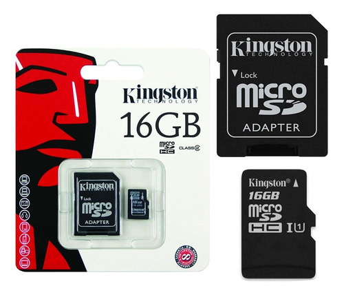 Memoria Micro Sd 16gb Kingston Clase 10 Ultra Mobile 80mb/s