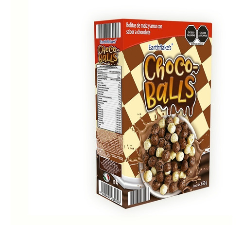 Imagen 2 de 2 de Cereal Chocoballs Earthflakes, 650g
