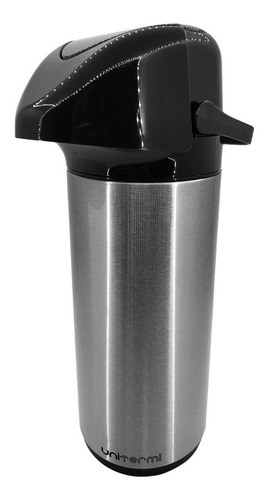 Imagem 3 de 6 de Garrafa Térmica Inox 1l Com Alça P/ Café Água Chá Unitermi