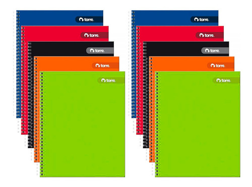 10 Cuadernos Universitario Torre 100 Hojas 7mm Matemática