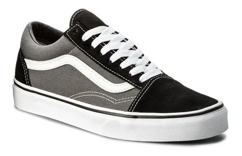 Zapatillas Vans Old Skool Gris Negro Env o gratis