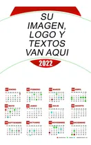 Comprar 100 Calendarios Personalizados 16x23.5cm A Color Cartulina