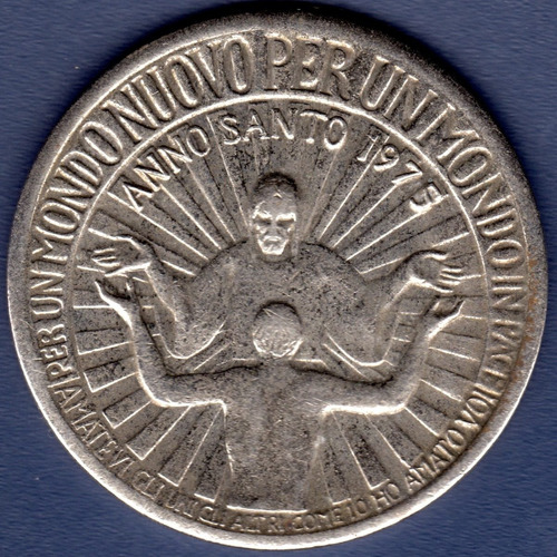 Medalla Año Santo 1975 Por Un Mundo Nuevo Y En Paz