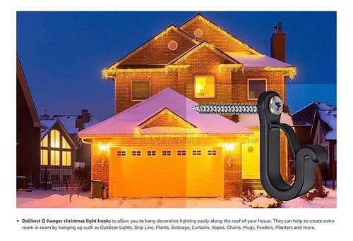 30 Ganchos Atornillables Para Colgar Guirnaldas De Luces Al