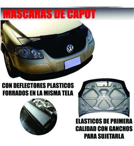 Mascara De Capot Fiat Palio Fire 04/17 En Ecocuero