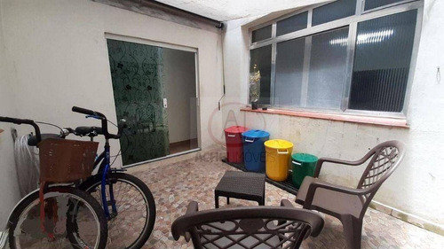 Imagem 9 de 14 de Apartamento Com 2 Dormitórios, Reformado, 1º Andar, Com Quintal, À Venda, 70 M² Por R$ 285.000 - Ponta Da Praia - Santos/sp - Ap10778