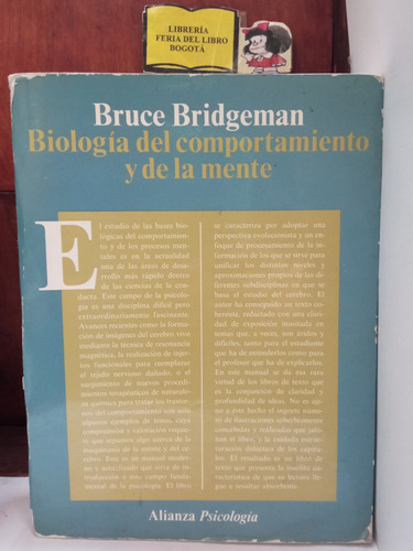 Psicología - Biología Del Comportamiento - Mente - Alianza