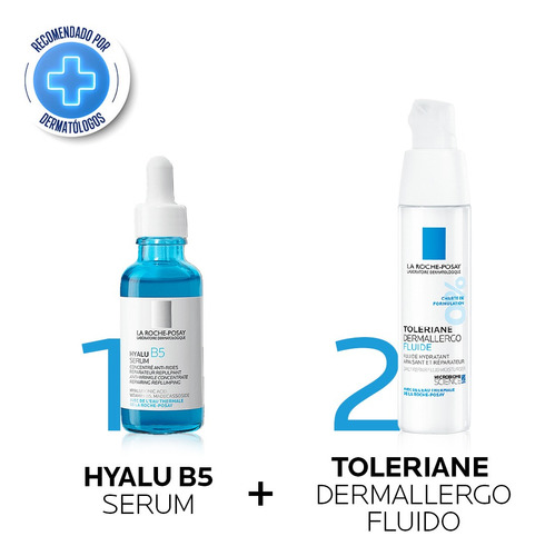 Combo Lrp Toleriane Dermallergo X 40 Ml + Serum Hyalu B5