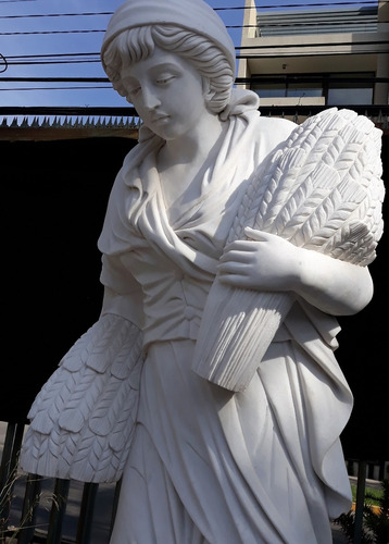 Imponente Bella Escultura Màrmol 180 Cms + Base 60