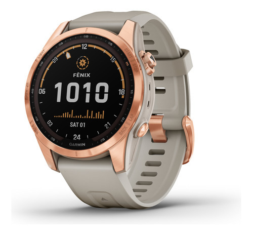 Relógio GPS multiesportivo Garmin Fenix 7s Solar Pink