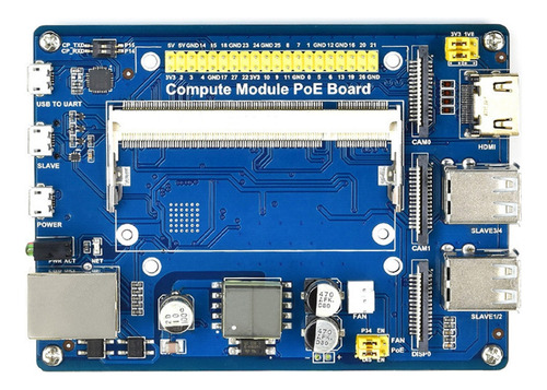 Para Placa De Expansión Cm3 Poe Usb, Ethernet, Gpio Breakout