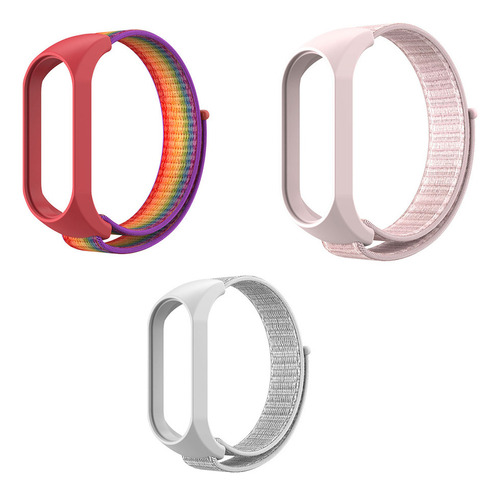 3pcs Banda De Reloj De Material De Nylon Para Xiaomi Mi5/6/7