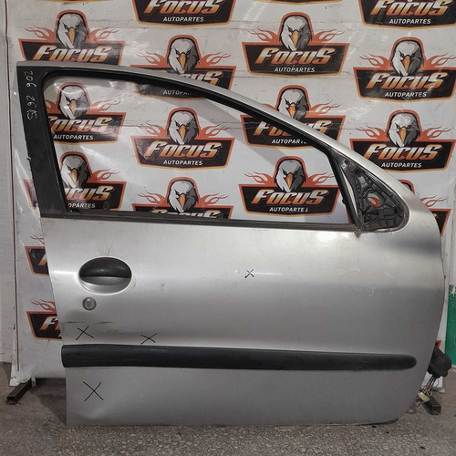 Puerta Delantera Derecha Peugeot 206 C/detalle Gris