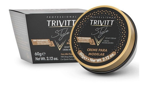 Imagem 3 de 10 de Lacca Mousse Creme Modelar Brilho Penteados Trivitt Pó