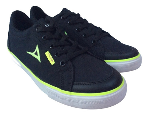 Tenis Pirma Brasil Casual Urbano Choclo Unisex Negro Verde