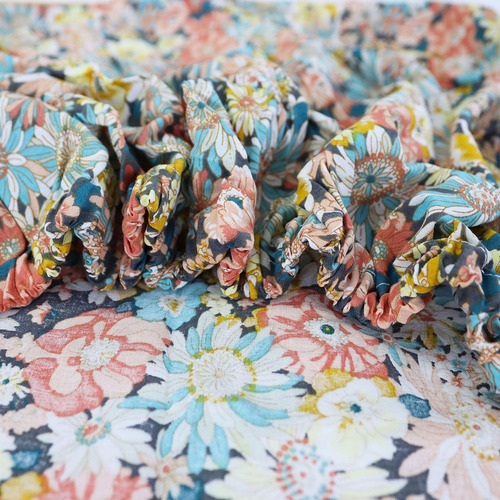 Juego De Cama Vintage Con Flores Coloridas, Tamaño Queen, 4
