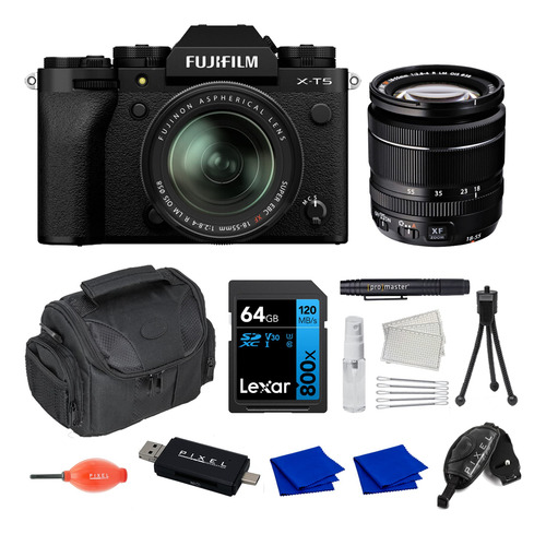 Imagen 1 de 1 de Fujifilm Camara Digital Espejo Lente Negro Tarjeta Memoria