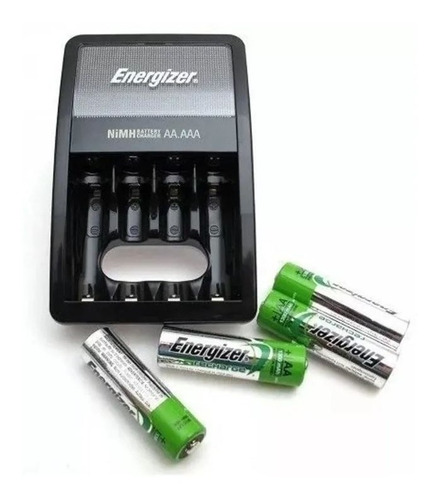 Cargador 2/4 Pilas Energizer Maxi + 2 Aa Recargables 1300mah