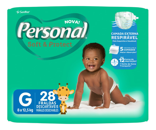 Fraldas Personal Soft & Protect G