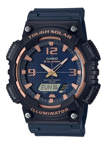 Reloj de pulsera Casio Tough Solar AQS810W-2A3V, para hombre color