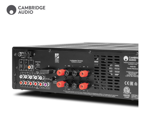 Receptor Estéreo Cambridge Audio Axr100 De 100 Vatios Con