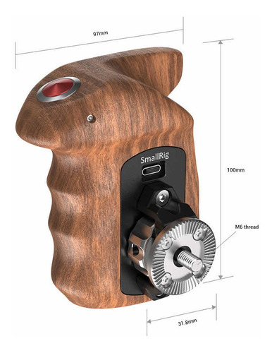 Imagem 2 de 4 de Trigger Handle Smallrig Com Botão Start/stop