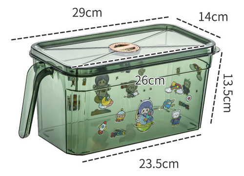 Caja De Almacenamiento Transparente Para Refrigerador Sellad