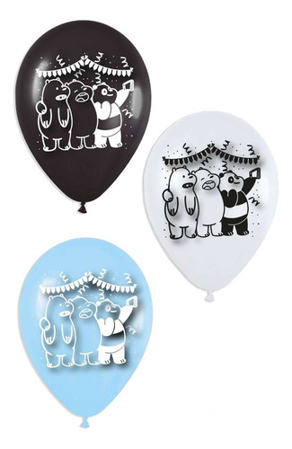 Globos Bombas Estampados X20u Osos Escandalosos