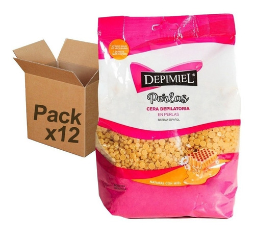 Cera Para Depilar Perlas Depimiel Sistema Español 200g X12