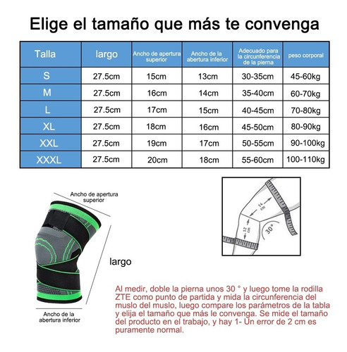 Imagen 3 de 10 de Rodillera Elastica De Compresion Gym Correr Crossfi