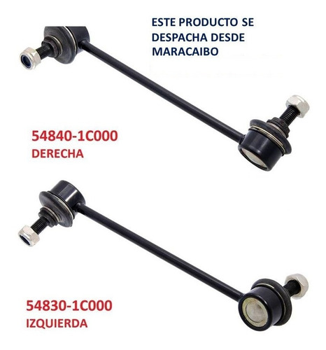 Imagen 2 de 7 de Par Bieleta Barra Estabilizadora Dlt Izq / Der Hyundai Getz