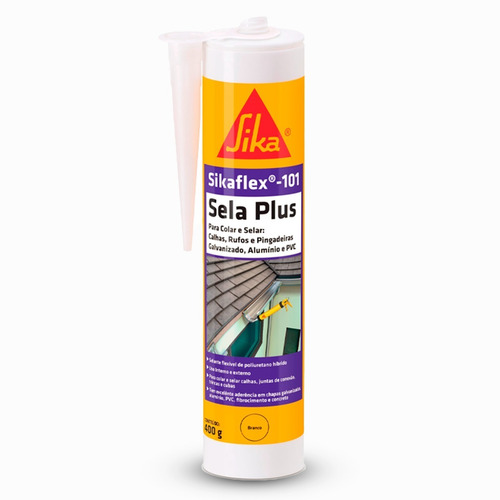 Sikaflex 101 Sela Plus Branco Veda Calha
