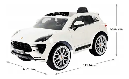 Montable El ctrico Prinsel Porsche Macan Turbo Blanco Cuotas sin