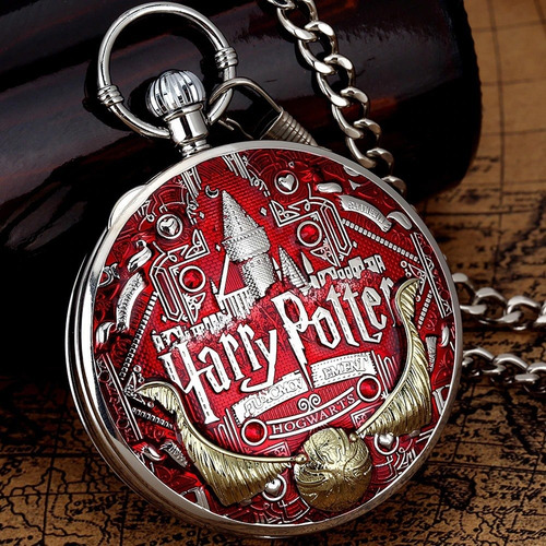 Reloj De Bolsillo Musical Harry Potter M2 Rojo Hp