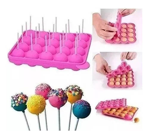 Molde De Silicona Cake Pop 20 Cavidades