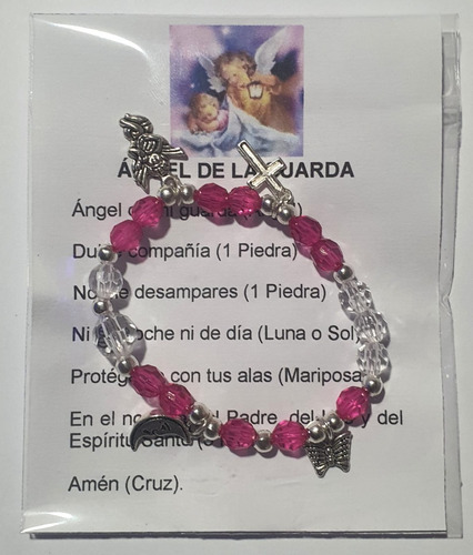Pulsera Del Ángel De La Guarda Niños, Hecha A Mano