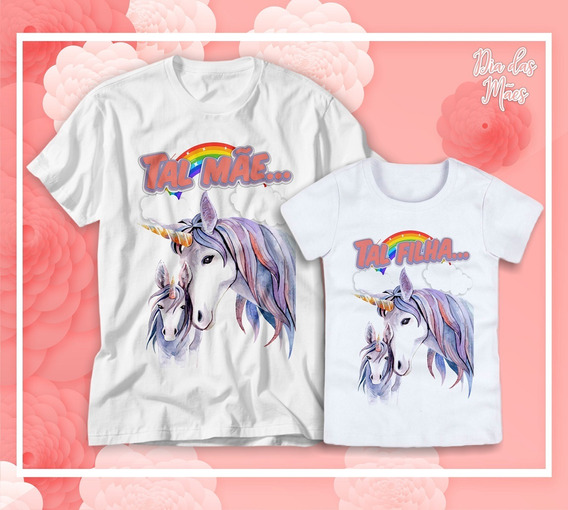 blusa unicornio mae e filha