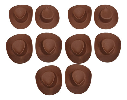 10 Uds Sombrero De Vaquero En Miniatura Sombrero Para