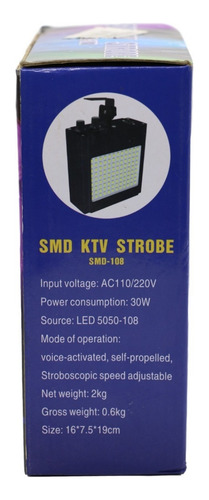 Led Smd Ktv Strobe Smd-108 - Iluminação P/ Festas E Eventos