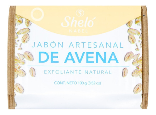 Jabón Artesanal De Avena Natural Corporal/facial Sheló Nabel