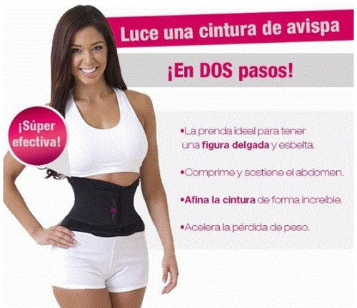 Imagen 3 de 3 de Cintura De Avispa Faja Sistema 2 Pasos Mujer Cintura