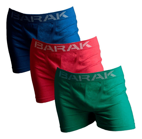 Pack X3 Boxer Niños Algodón Sin Costura Talles 4 Al 10 Barak