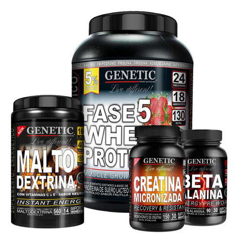 Potencia Anabol 4 Proteina Creatina Carbo Max Beta Atack Ena