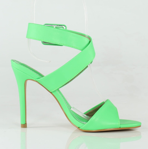 Sandália Salto Alto Week Shoes Maxxi Fivela Verde Formamenor