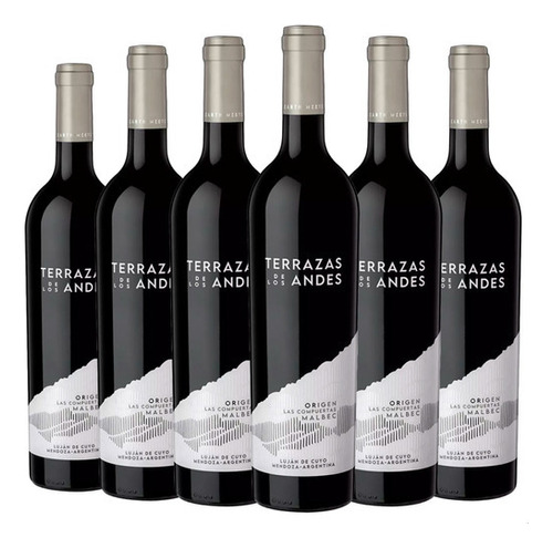 Vino Terrazas Los Andes Apelacion  Malbec 750ml X6